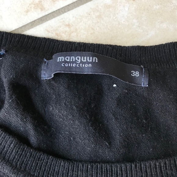 Size 38 Manguun collection black sweater - Picture 2 of 4